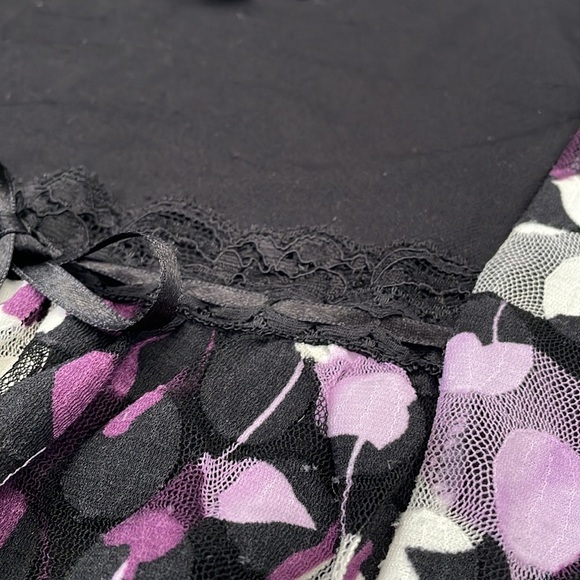 Women's INC International Concepts Floral Lace 3/4th Sleeve Top XL - Picture 4 of 16